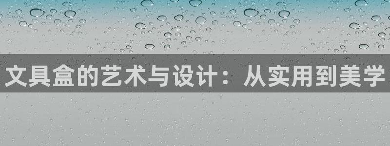 龙八国际更新：文具盒的艺术与设计：从实用