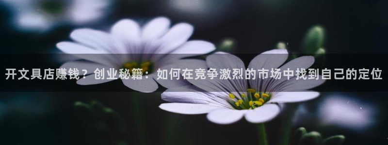 龙八国际怎么注册：开文具店赚钱？创业秘籍