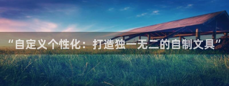 龙八国际app电话：“自定义个性化：打造