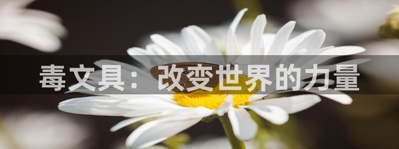 龙八国际代理：毒文具：改变世界的力量